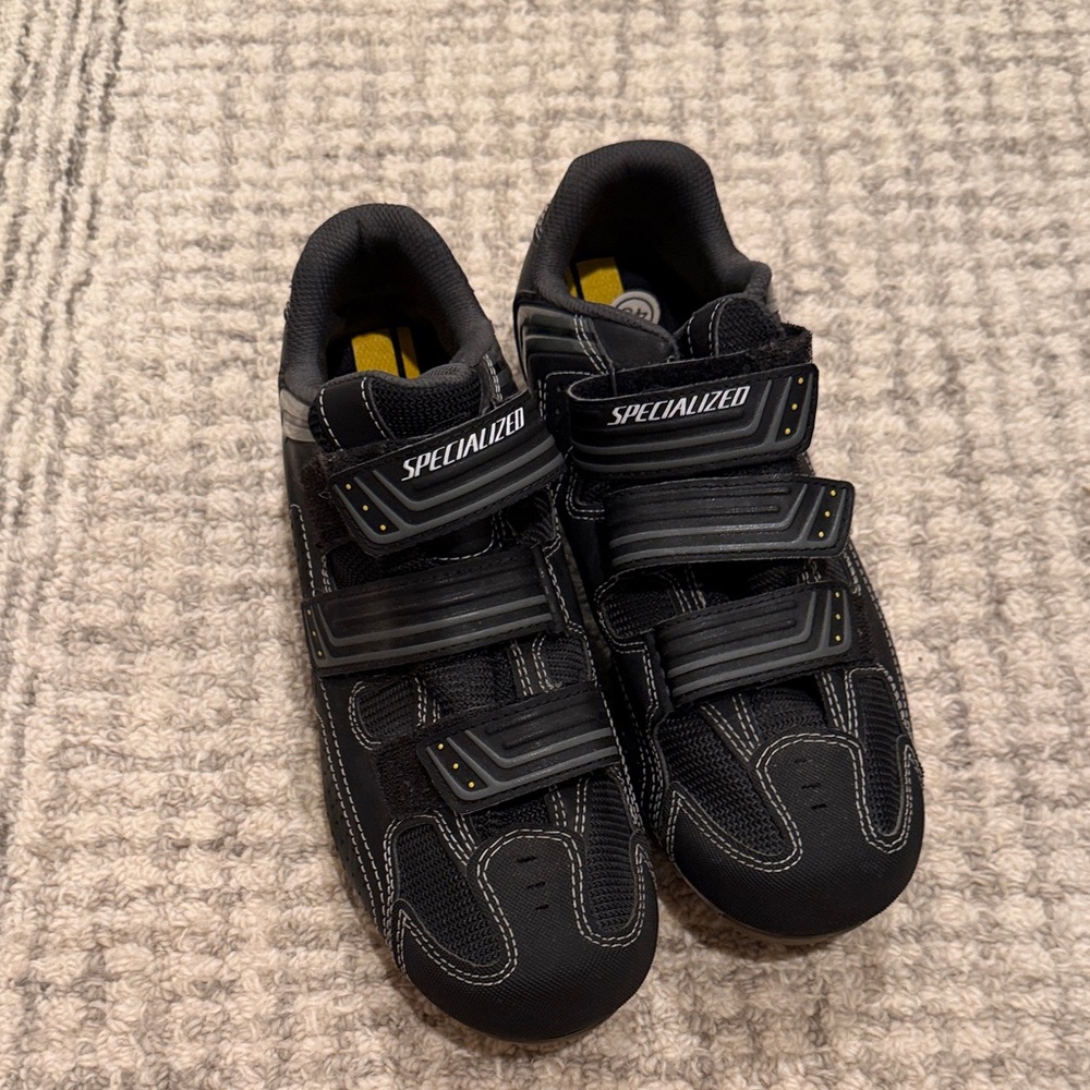 Specialized Black and Yellow Cycling shoes